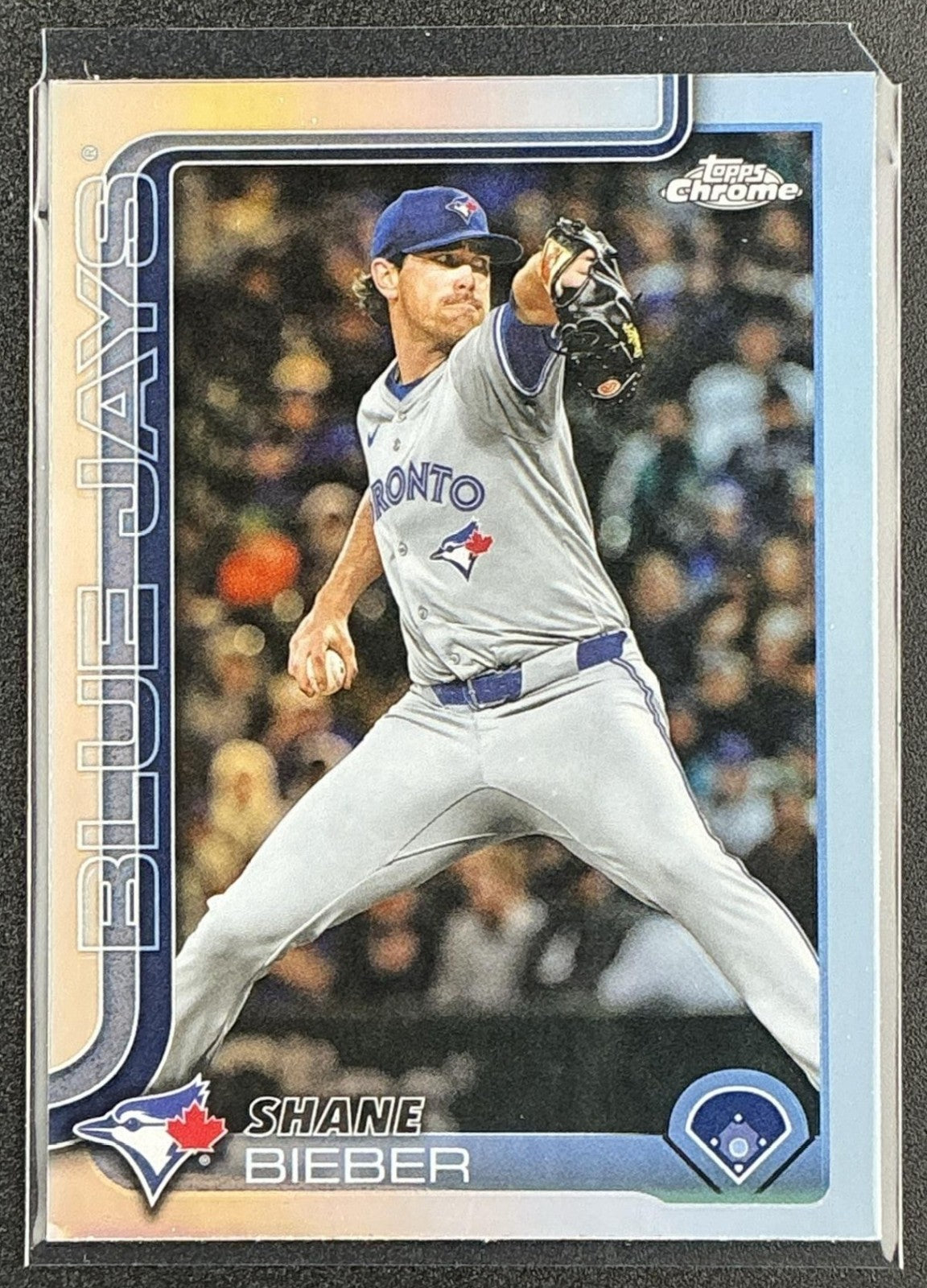 SHANE BIEBER 2025 TOPPS CHROME UPDATE #USC52 REFRACTOR BLUE JAYS