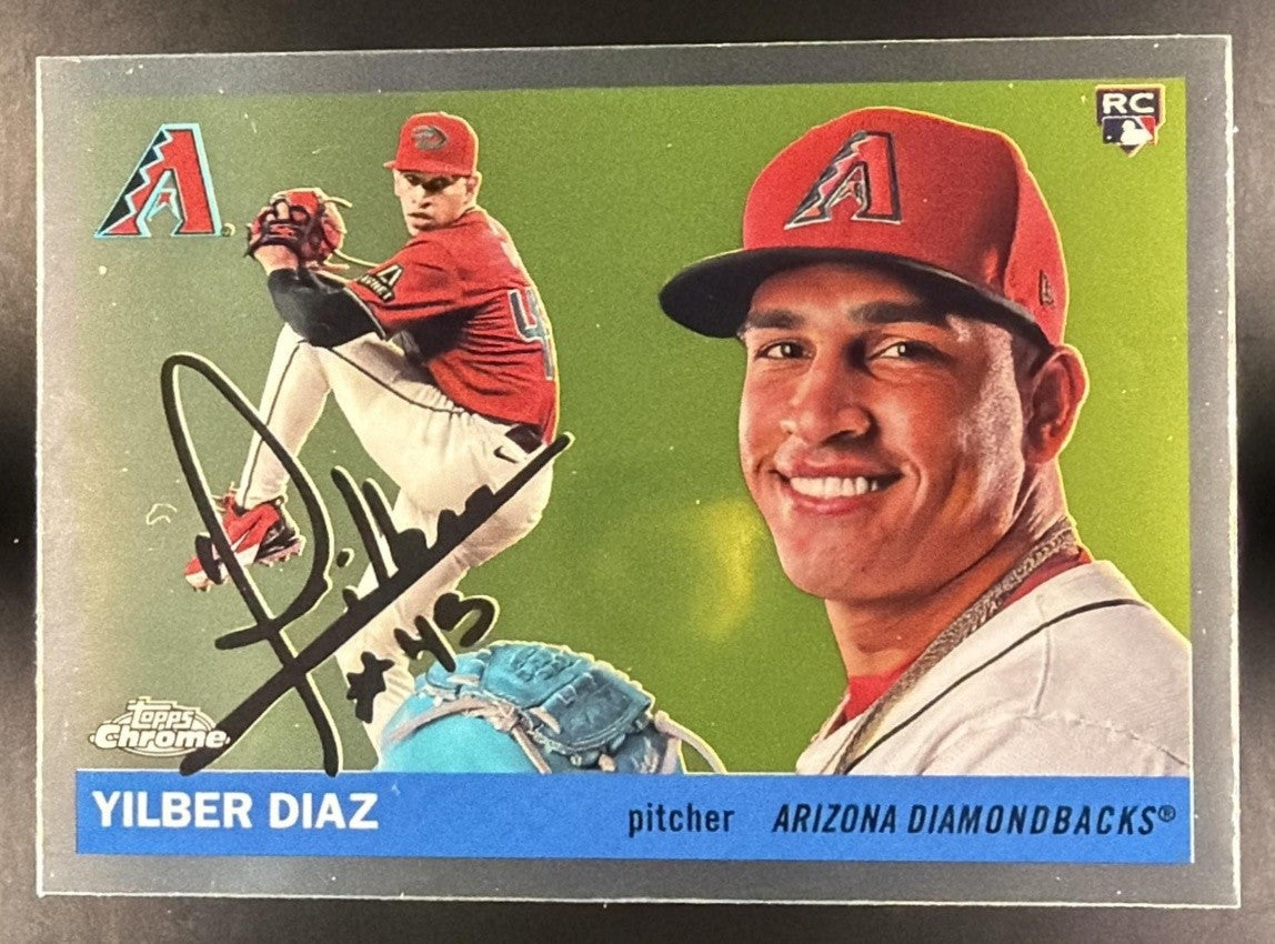 YILBER DIAZ 2025 TOPPS CHROME PLATINUM ANNIVERSARY #392 RC DIAMONDBACKS