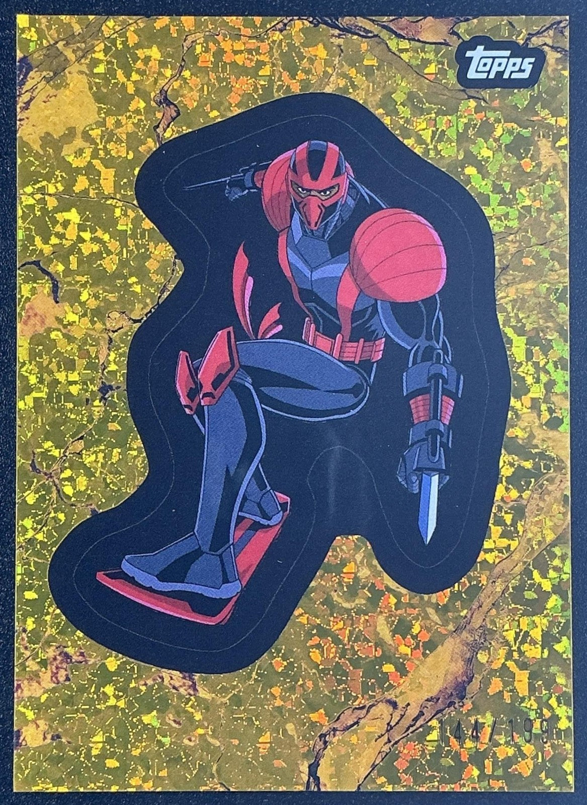 2025 Topps Marvel 1975 Golden Night Thrasher #128 Gold Mini Diamonds /199