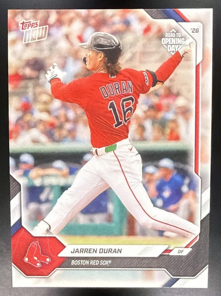JARREN DURAN 2026 TOPPS NOW ROAD TO OPENING DAY #OD-17 RED SOX