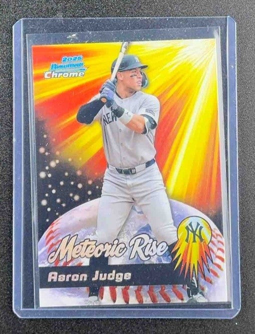 AARON JUDGE 2025 BOWMAN CHROME #MR-4 METEORIC RISE YANKEES