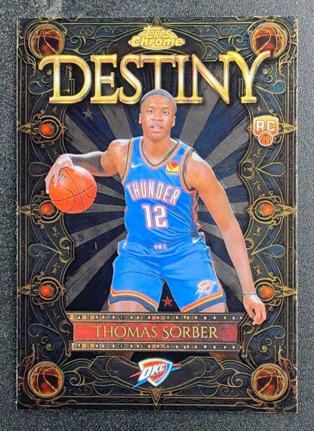 THOMAS SORBER 2025-26 TOPPS CHROME #D-13 DESTINY RC THUNDER
