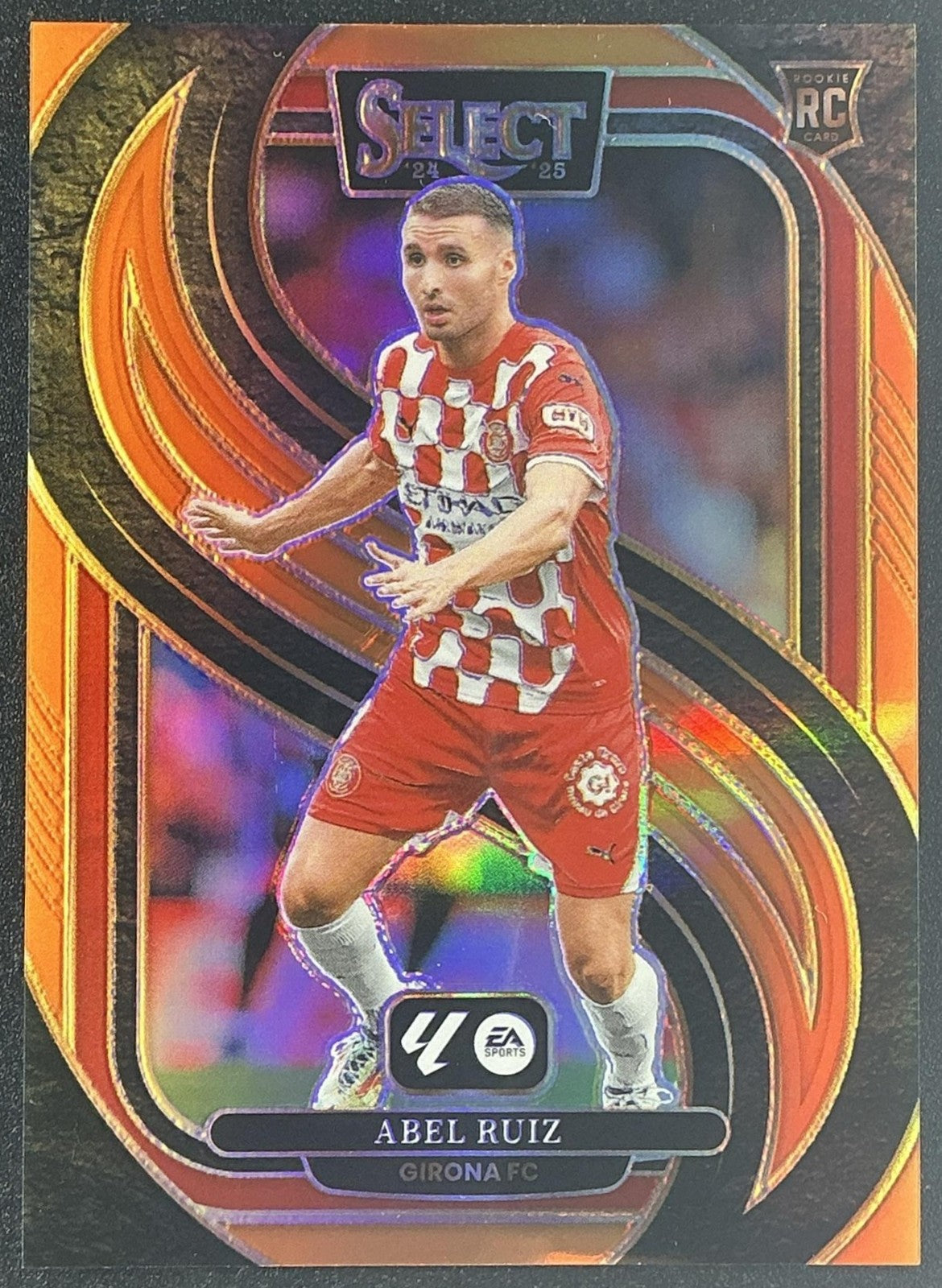 ABEL RUIZ 2024-25 PANINI SELECT LA LIGA #187 ORANGE PRIZM 5/49 MEZZANINE GIRONA