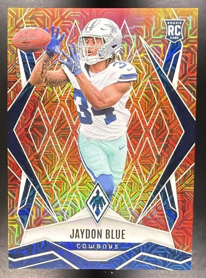 JAYDON BLUE 2025 PANINI PHOENIX #190 FIRE BURST PRIZM 45/350 RC COWBOYS