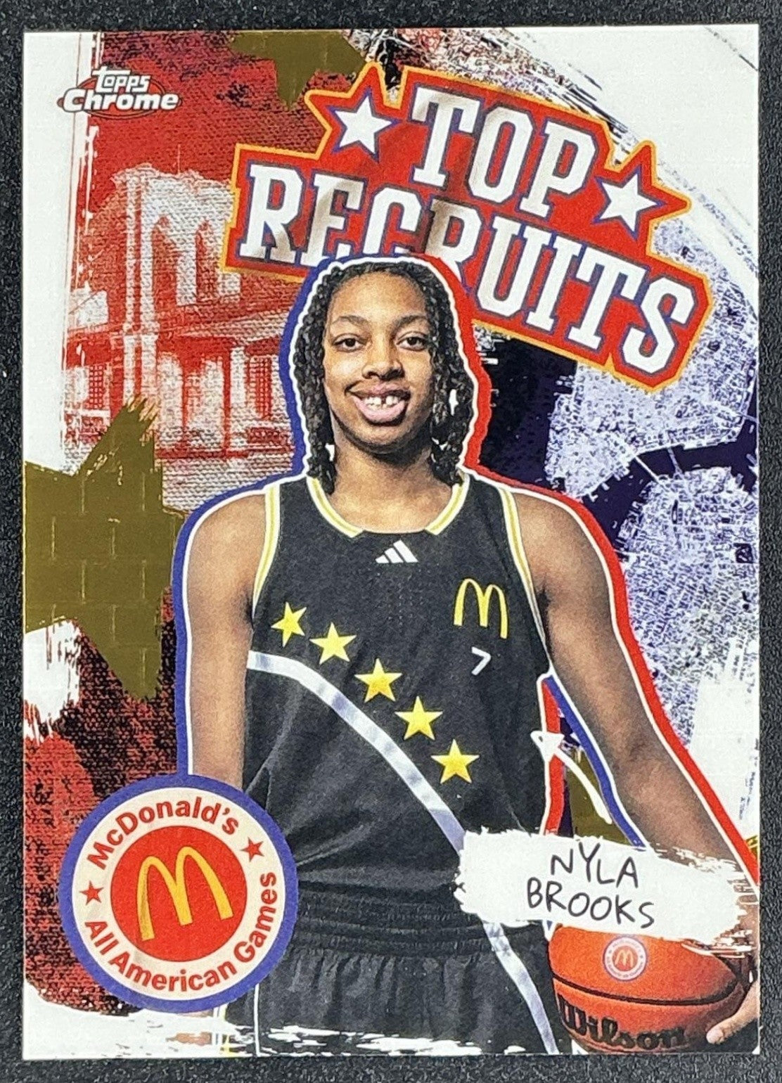 NYLA BROOKS 2025 TOPPS CHROME MCDONALD'S ALL-AMERICAN #TP-26 TOP RECRUITS