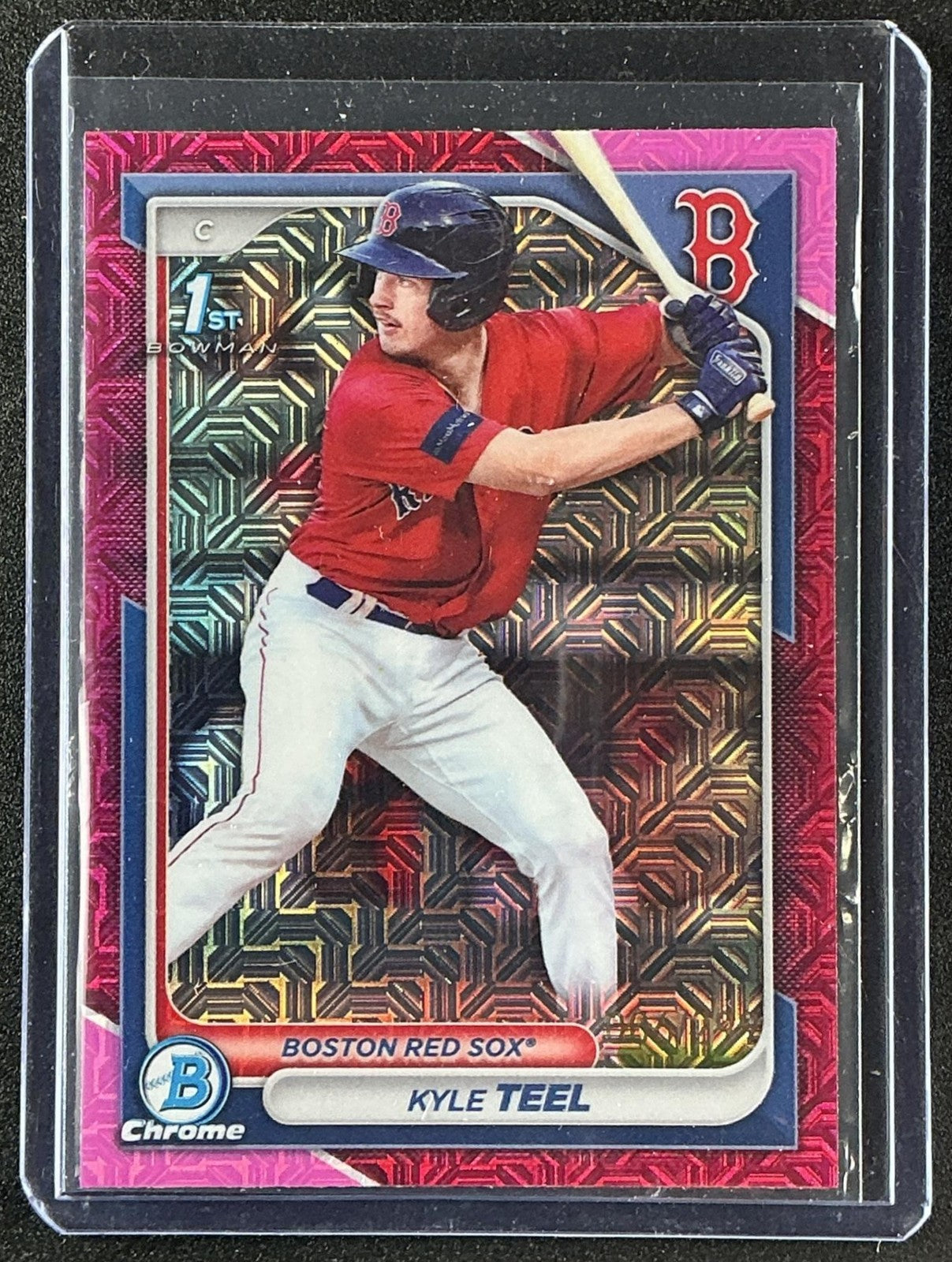 2024 Bowman Mega Box Kyle Teel #BCP-48 Chrome Prospects Mojo Pink Refractor /199