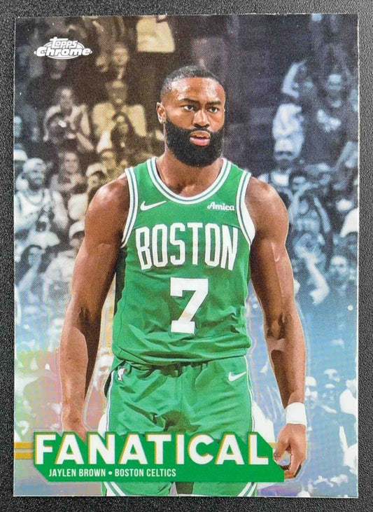 JAYLEN BROWN 2025-26 TOPPS CHROME #FAN-6 FANATICAL SSP CELTICS