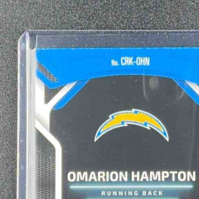 OMARION HAMPTON 2025 PANINI CERTIFIED #CRK-OHN ROOKIES RC CHARGERS