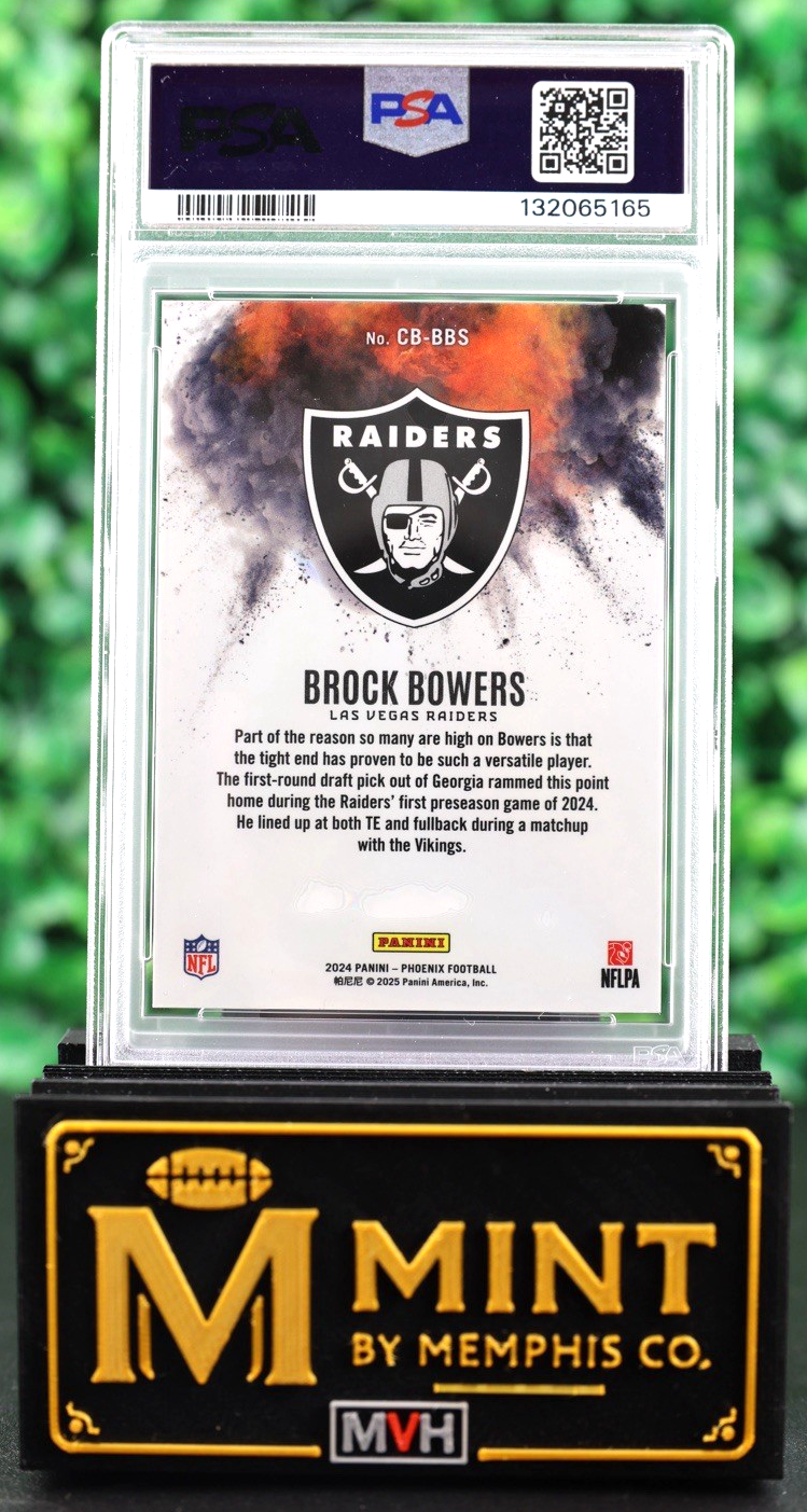 BROCK BOWERS 2024 PHOENIX COLOR BLAST #CB-BBS RC SSP CASE HIT RAIDERS PSA 10