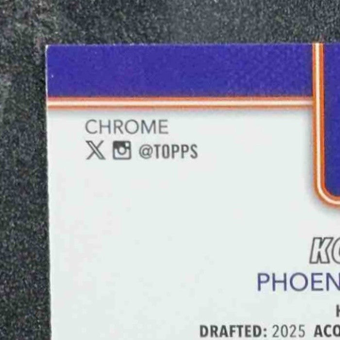 KOBY BREA 2025-26 TOPPS CHROME #292 BASKETBALL REFRACTOR RC SUNS