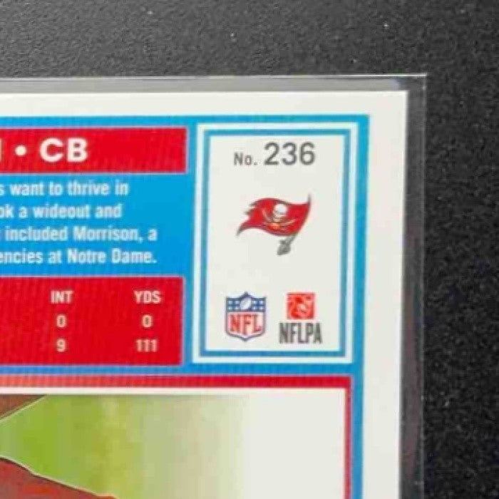2025 Panini Donruss Optic Benjamin Morrison #236 Rated Rookie Blue Hyper Prizm