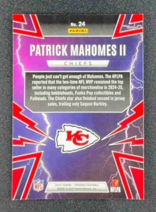 PATRICK MAHOMES II 2025 PANINI PHOENIX #24 THUNDERBIRDS CHIEFS