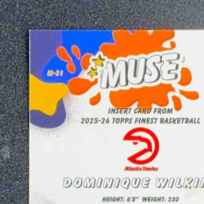 DOMINIQUE WILKINS 2025-26 TOPPS FINEST #M-21 MUSE HAWKS