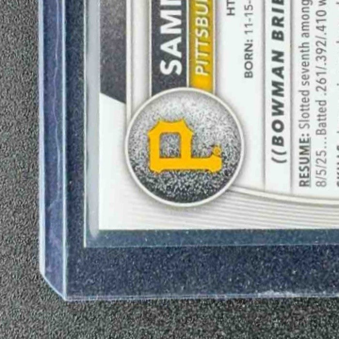 SAMMY STAFURA 2025 BOWMAN DRAFT #BDC-187 CHROME GREEN REFRACTOR 91/99 PIRATES