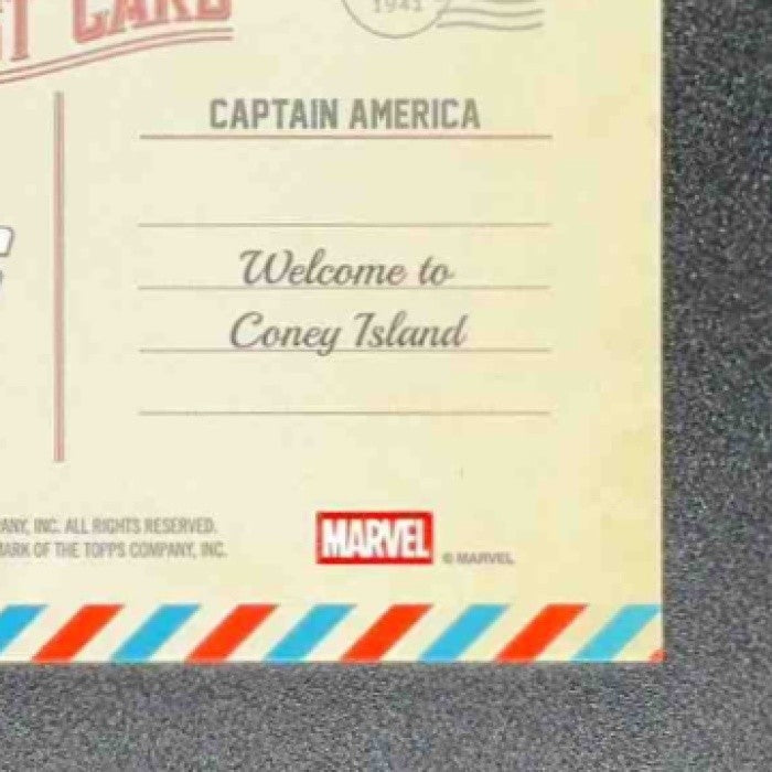 2026 Topps Brooklyn Marvel Captain America Coney Island #WB-9 Postcard