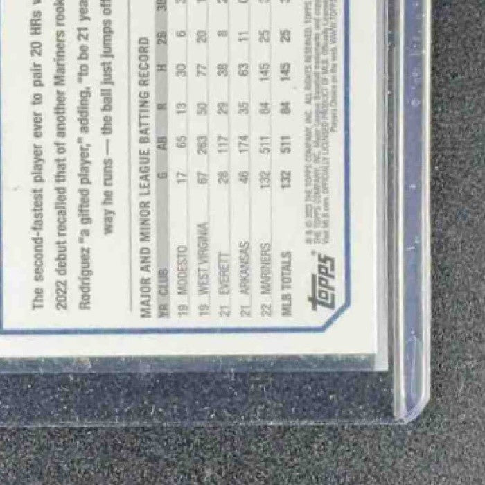 JULIO RODRIGUEZ 2023 TOPPS CHROME #200 LOGO REFRACTOR ALL-STAR ROOKIE-MARINERS