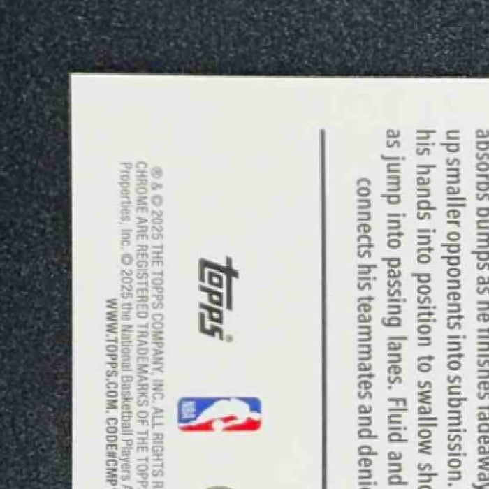 HARRISON INGRAM 2025-26 TOPPS CHROME #222 BLUE REFRACTOR 112/150 SPURS