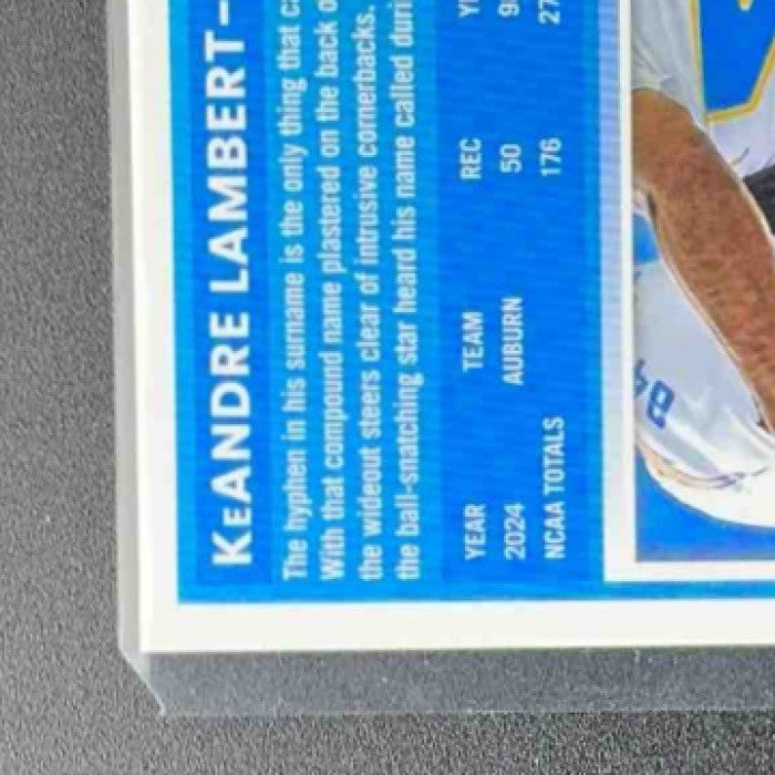 2025 Panini Donruss Optic KeAndre Lambert-Smith Rated Rookie Blue Hyper Prizm