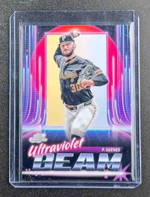 PAUL SKENES 2025 TOPPS COSMIC CHROME #UB-20 ULTRAVIOLET BEAM PIRATES