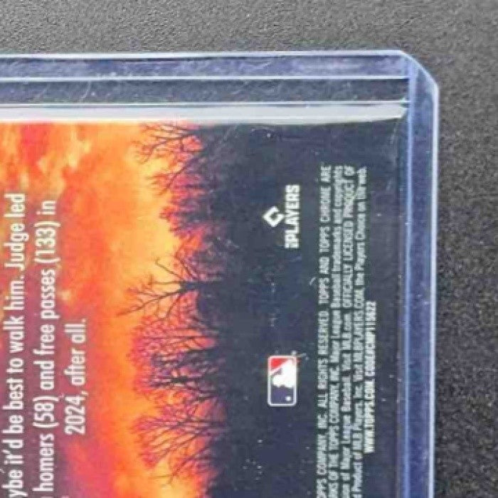 AARON JUDGE 2025 TOPPS CHROME UPDATE #NT-1 NIGHT TERRORS YANKEES