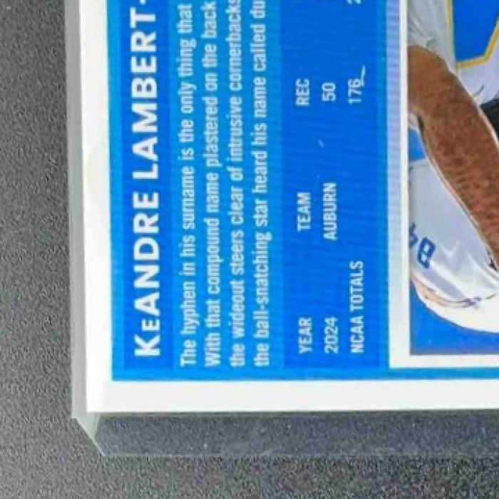 2025 Panini Donruss Optic KeAndre Lambert-Smith Rated Rookie Blue Hyper Prizm