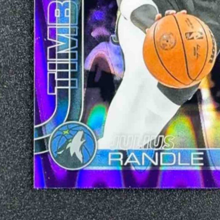 2025 Topps Chrome Julius Randle #123 RayWave Purple Refractor /75