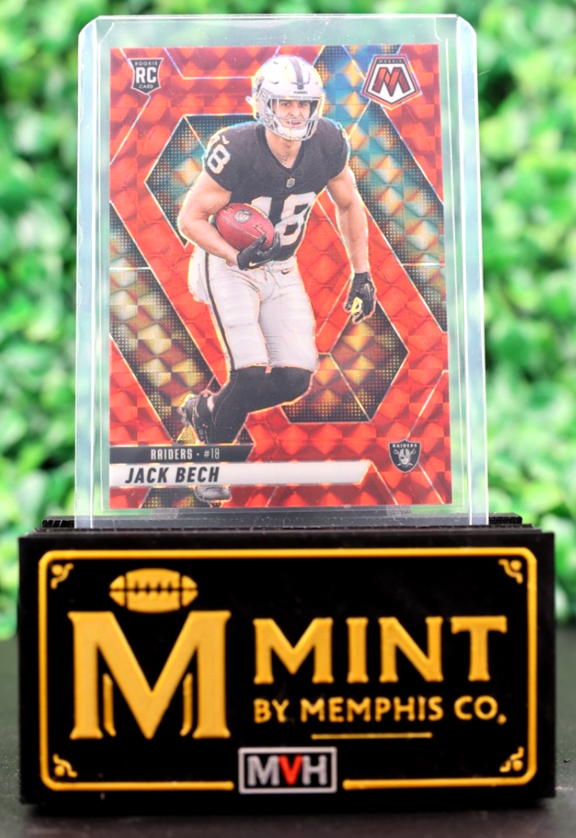 2025 MOSAIC JACK BECH RED MOSAIC PRIZM RC RAIDERS