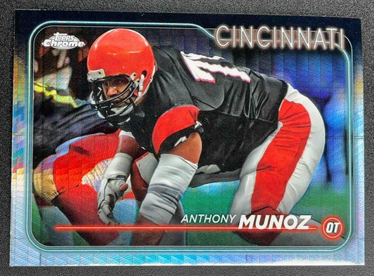 ANTHONY MUNOZ 2024 TOPPS CHROME #28 PRISM REFRACTOR BENGALS