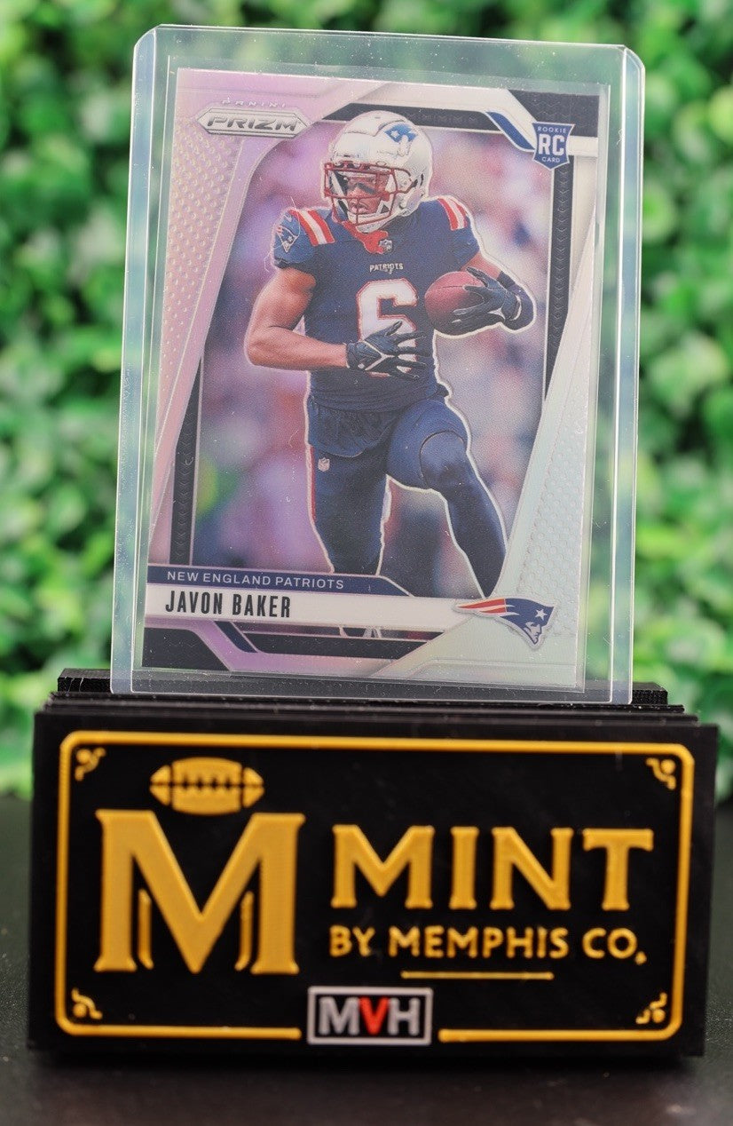 JAVON BAKER 2024 PRIZM #344 SILVER PRIZM RC PATRIOTS