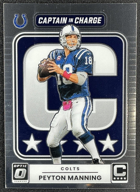 PEYTON MANNING 2025 PANINI DONRUSS OPTIC #9 CAPTAIN IN CHARGE COLTS