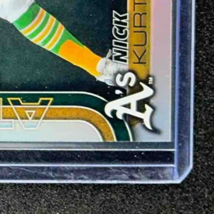 NICK KURTZ 2025 TOPPS CHROME UPDATE #USC178 REFRACTOR RC ATHLETICS