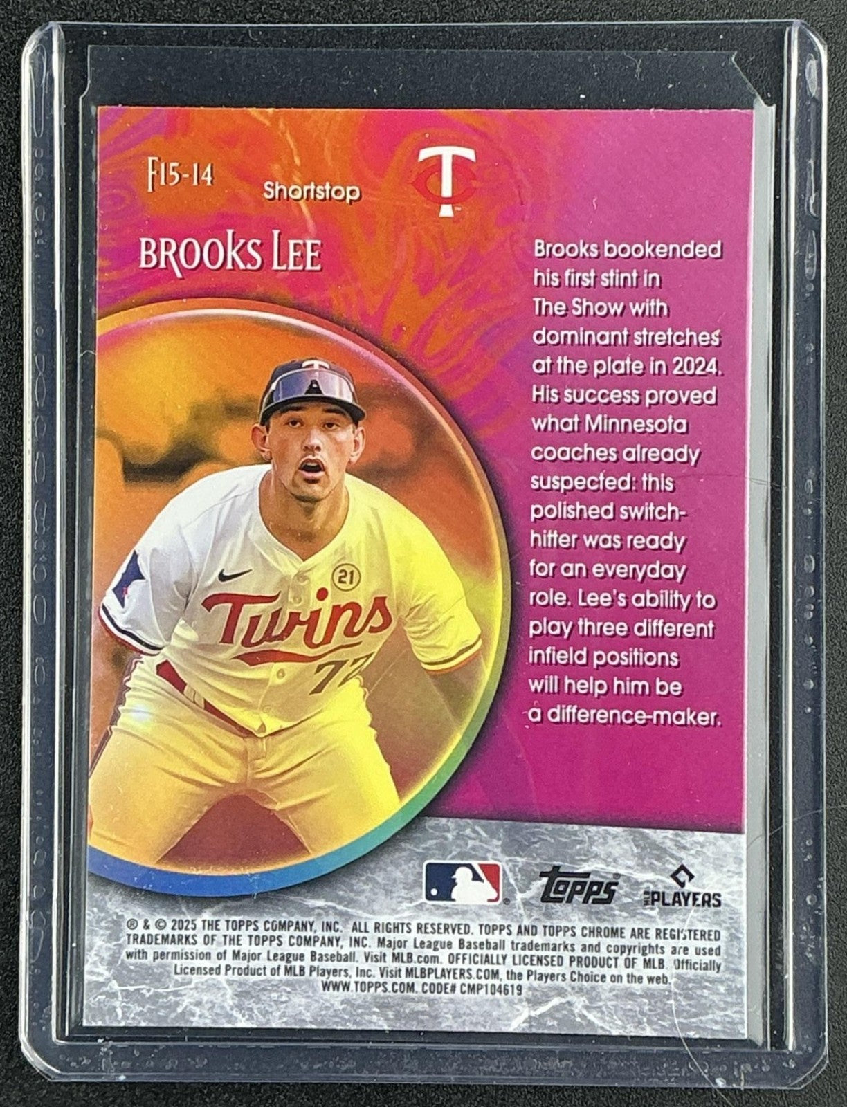 BROOKS LEE 2025 TOPPS CHROME #F15-14 FORTUNE 15 TWINS