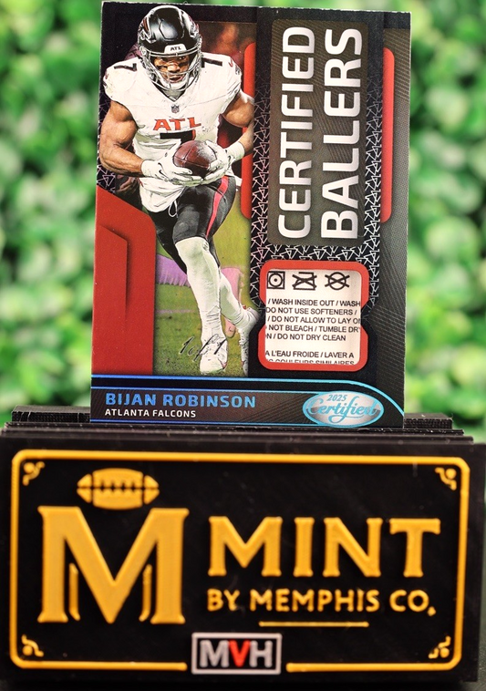 BIJAN ROBINSON 2025 CERTIFIED FOTL 1/1 CERTIFIED BALLERS ONE OF ONE SSP FALCONS