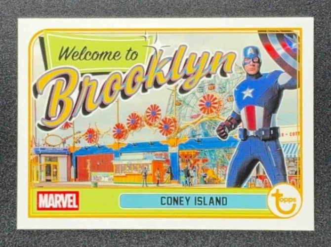 2026 Topps Brooklyn Marvel Captain America Coney Island #WB-9 Postcard