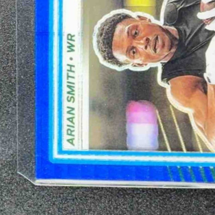 ARIAN SMITH 2025 PANINI DONRUSS OPTIC #285 RATED ROOKIE BLUE HYPER PRIZM JETS