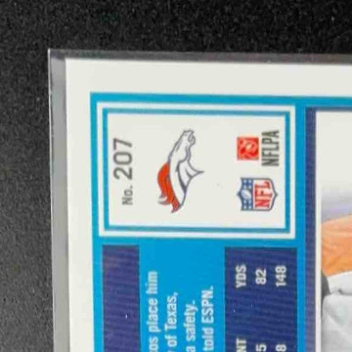 2025 Panini Donruss Optic Jahdae Barron #207 Rated Rookie Blue Hyper Prizm