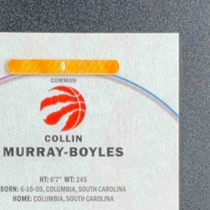 COLLIN MURRAY-BOYLES 2025-26 TOPPS FINEST #9 COMMON RC RAPTORS