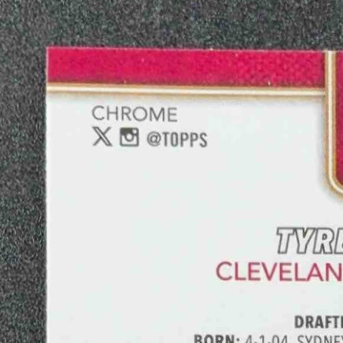 TYRESE PROCTOR 2025-26 TOPPS CHROME #300 WAVE REFRACTOR RC CAVALIERS