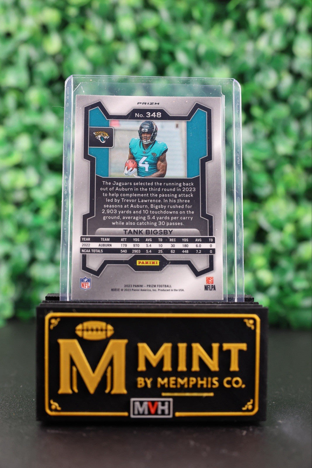 TANK BIGSBY 2023 PRIZM #348 SILVER PRIZM RC JAGUARS