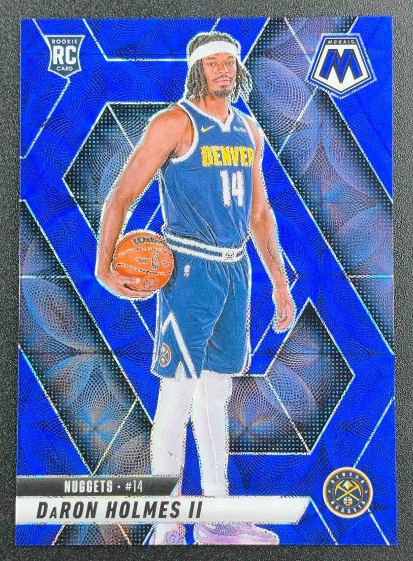 2024 Panini Mosaic DaRon Holmes II #250 International Blue Mosaic /35 RC
