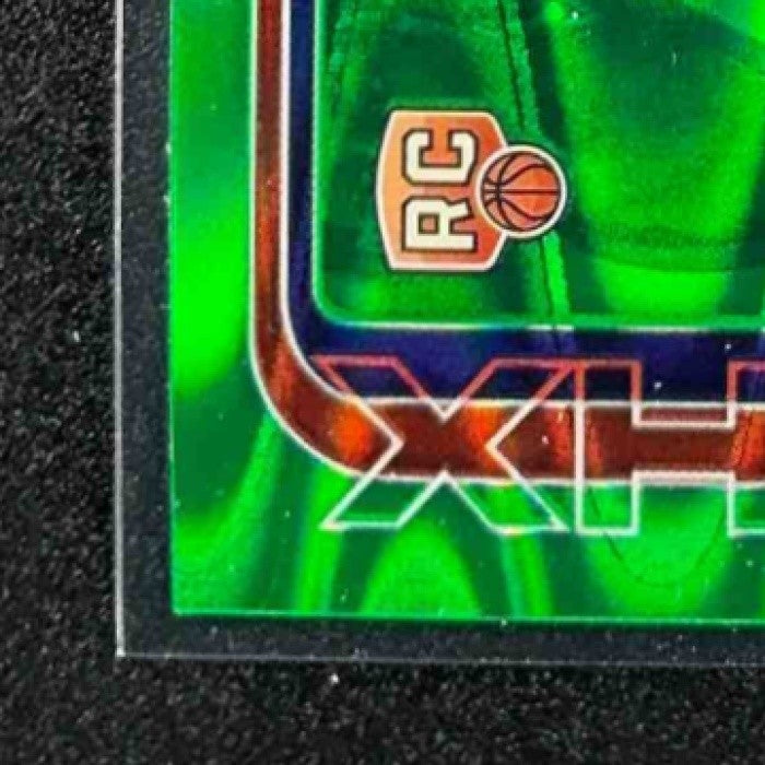 RASHEER FLEMING 2025-26 TOPPS CHROME #281 RAYWAVE GREEN REFRACTOR 40/99 RC SUNS