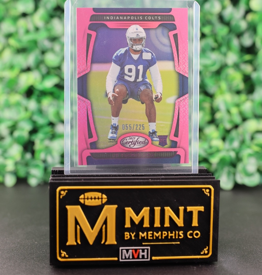 JT TUIMOLOAU 2025 CERTIFIED ROOKIE RC MIRROR PINK /225 INDIANAPOLIS COLTS #194