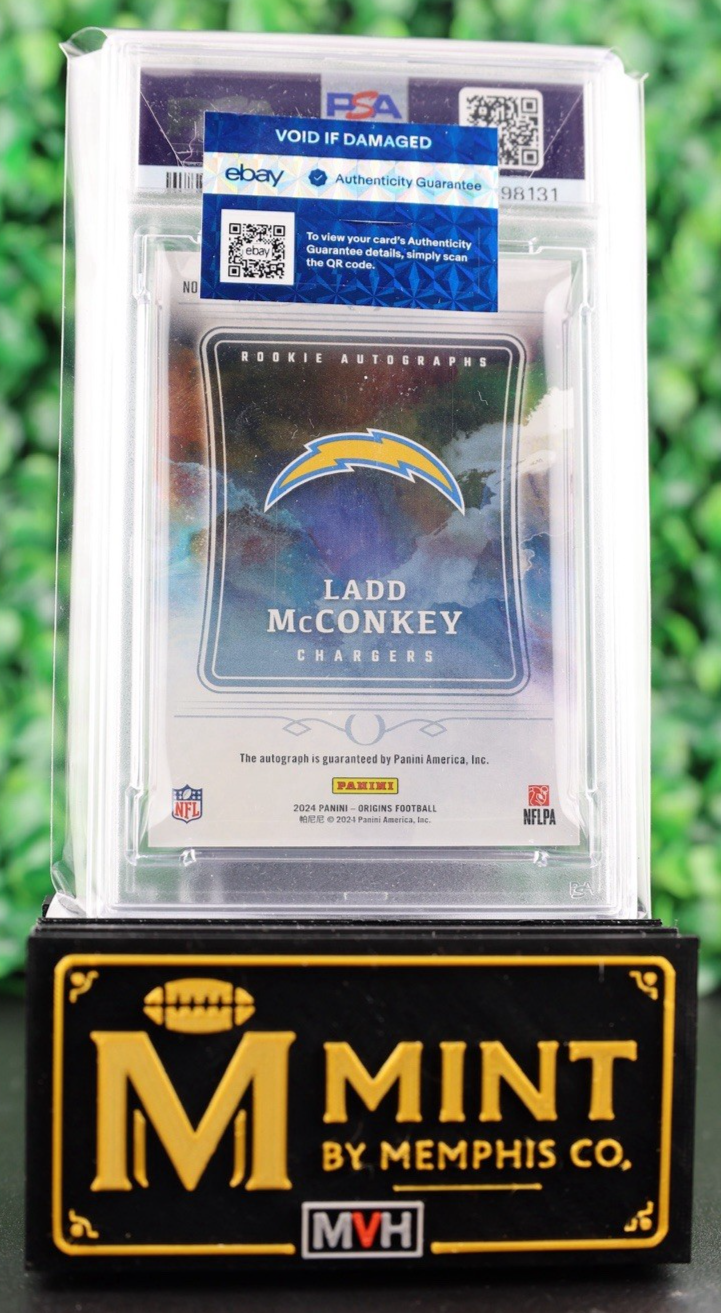 LADD MCCONKEY 2024 ORIGINS ROOKIE AUTOGRAPH GOLD /10 RC SSP CHARGERS POP 1