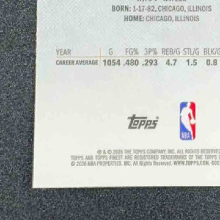 DWYANE WADE 2025-26 TOPPS FINEST #198 UNCOMMON REFRACTOR HEAT