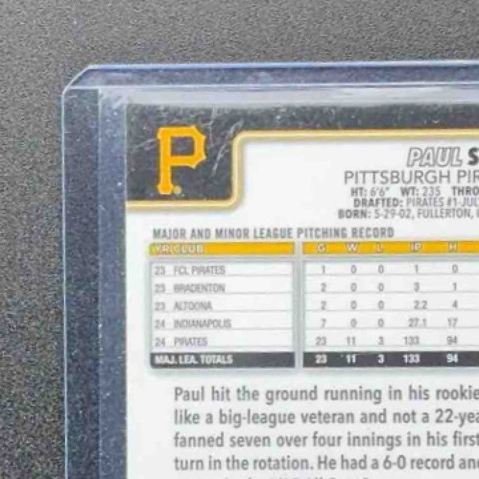 PAUL SKENES 2025 TOPPS CHROME #300 REFRACTOR PIRATES