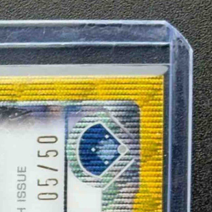 2025 Topps Chrome Carlos Narvaez Rookie Debut Auto Gold Wave Refractor /50 RC