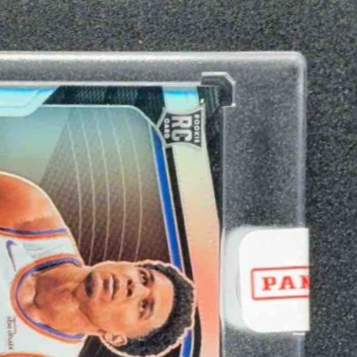 KEVIN MCCULLAR JR. 2024-25 PANINI PRIZM BLACK #246 AUTO SILVER PRIZMS RC KNICKS