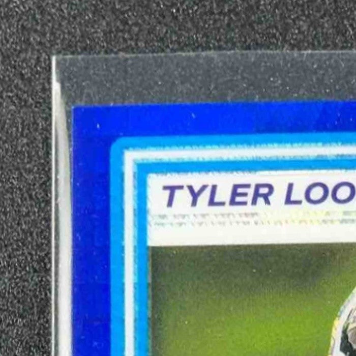 TYLER LOOP 2025 PANINI DONRUSS OPTIC #227 RATED ROOKIE BLUE HYPER PRIZM RAVENS