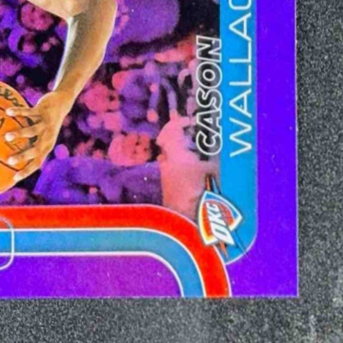 CASON WALLACE 2025-26 TOPPS CHROME #191 PURPLE REFRACTOR 3/75 THUNDER