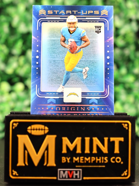 OMARION HAMPTON RC 2025 PANINI ORIGINS START-UPS #11 ROOKIE CHARGERS